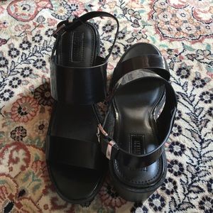 Forever 21 Strappy Platform Shoes